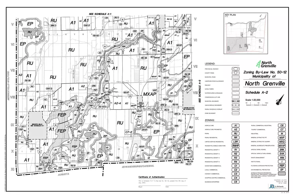 Zoning map