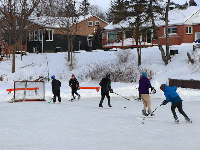 skating on kemptville creek