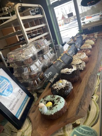 donuts on the counter